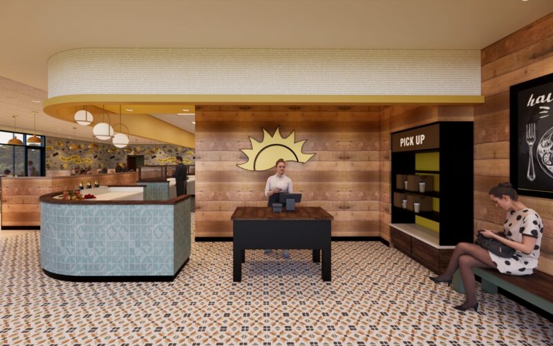 Sunny Street Cafe Host Stand Rendering