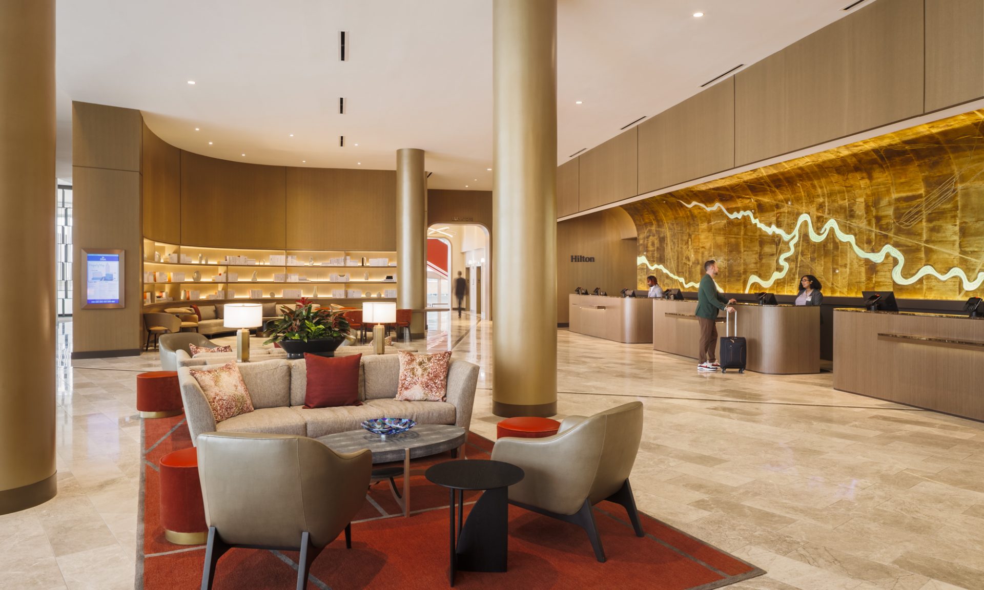 Hilton Convention Center Lobby and Reception