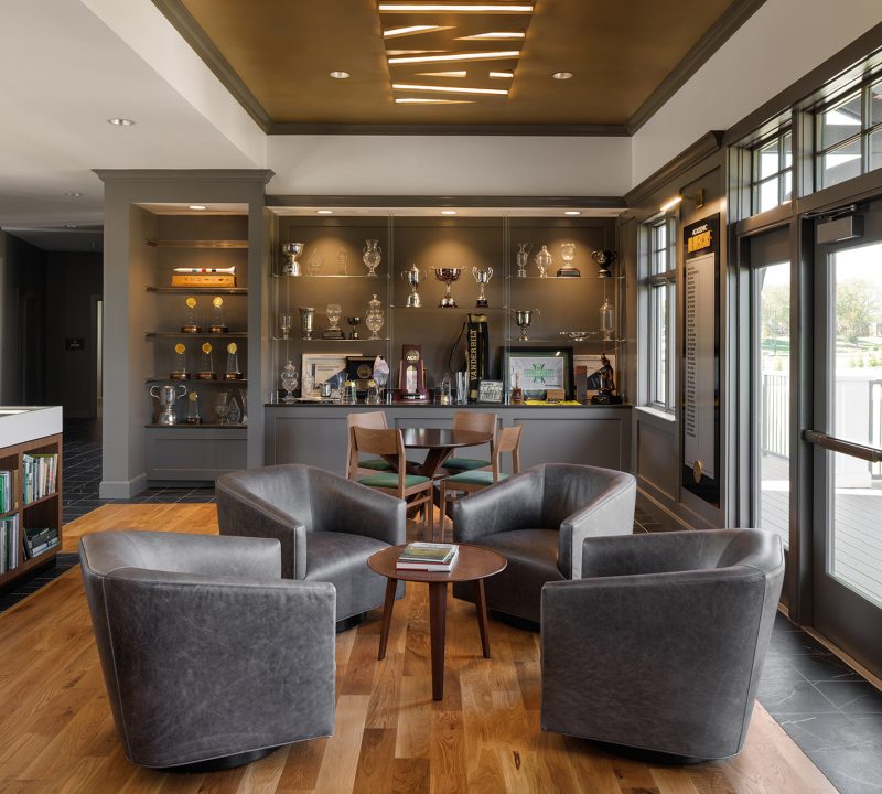 Vanderbit University golf athletic facility architecture and interior design