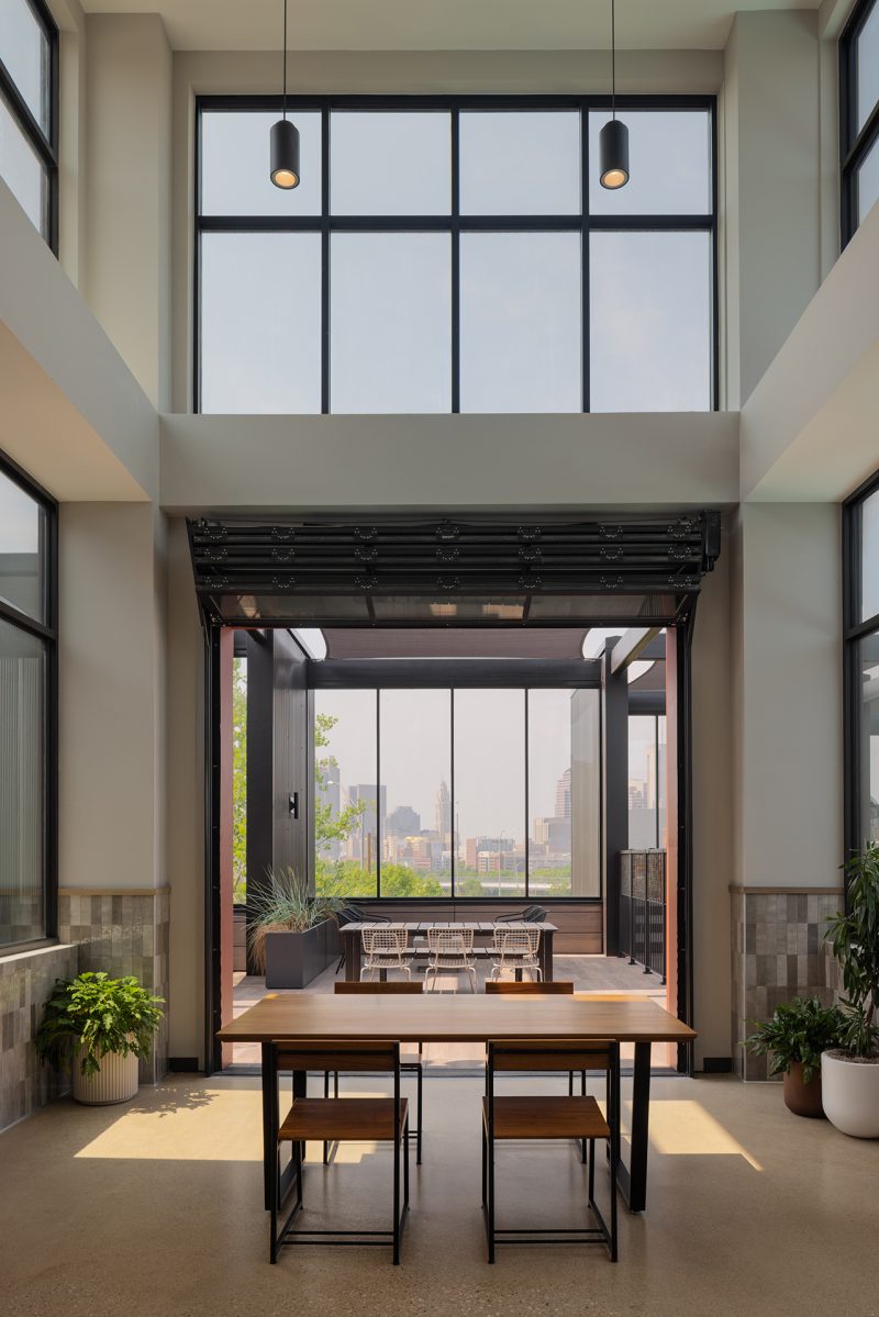 Resident Amenity at The Patent in Jeffrey Park, Columbus, Ohio. Architecture and Interior Design by Meyers+Associates