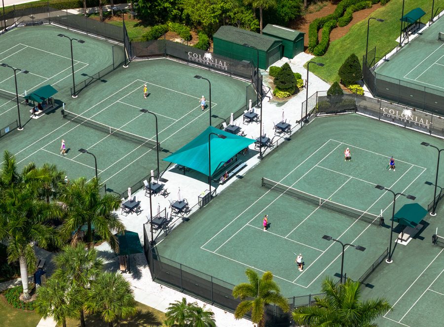 Tennis Courts at Colonial Country Club in Fort Myers, Florida